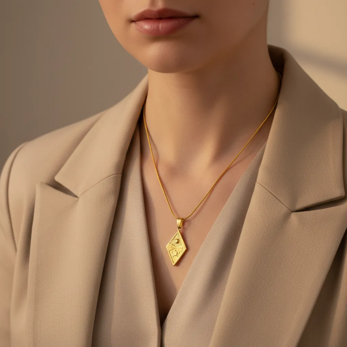 Gold Zodiac Charm Necklace