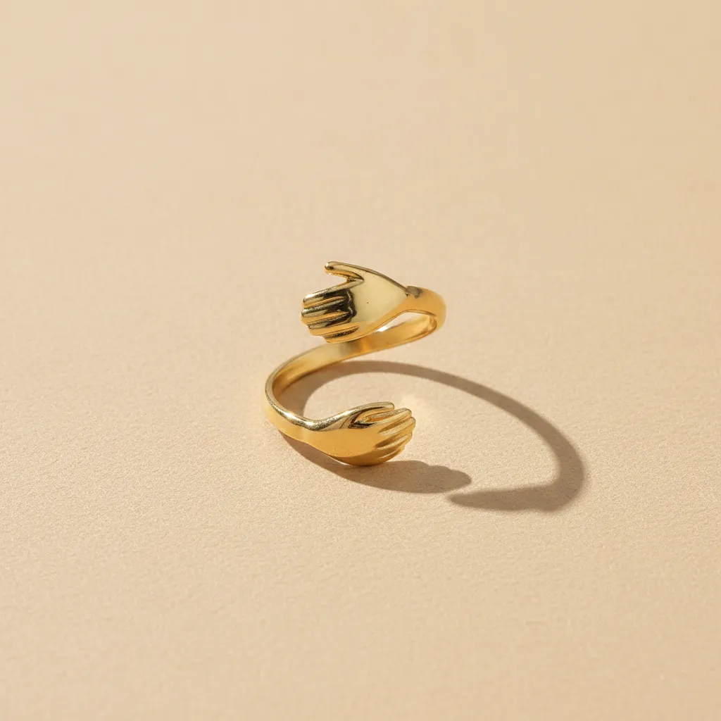 Gold Hug Wrap Adjustable Ring