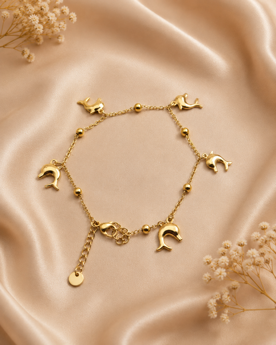 Golden Ocean Anklet