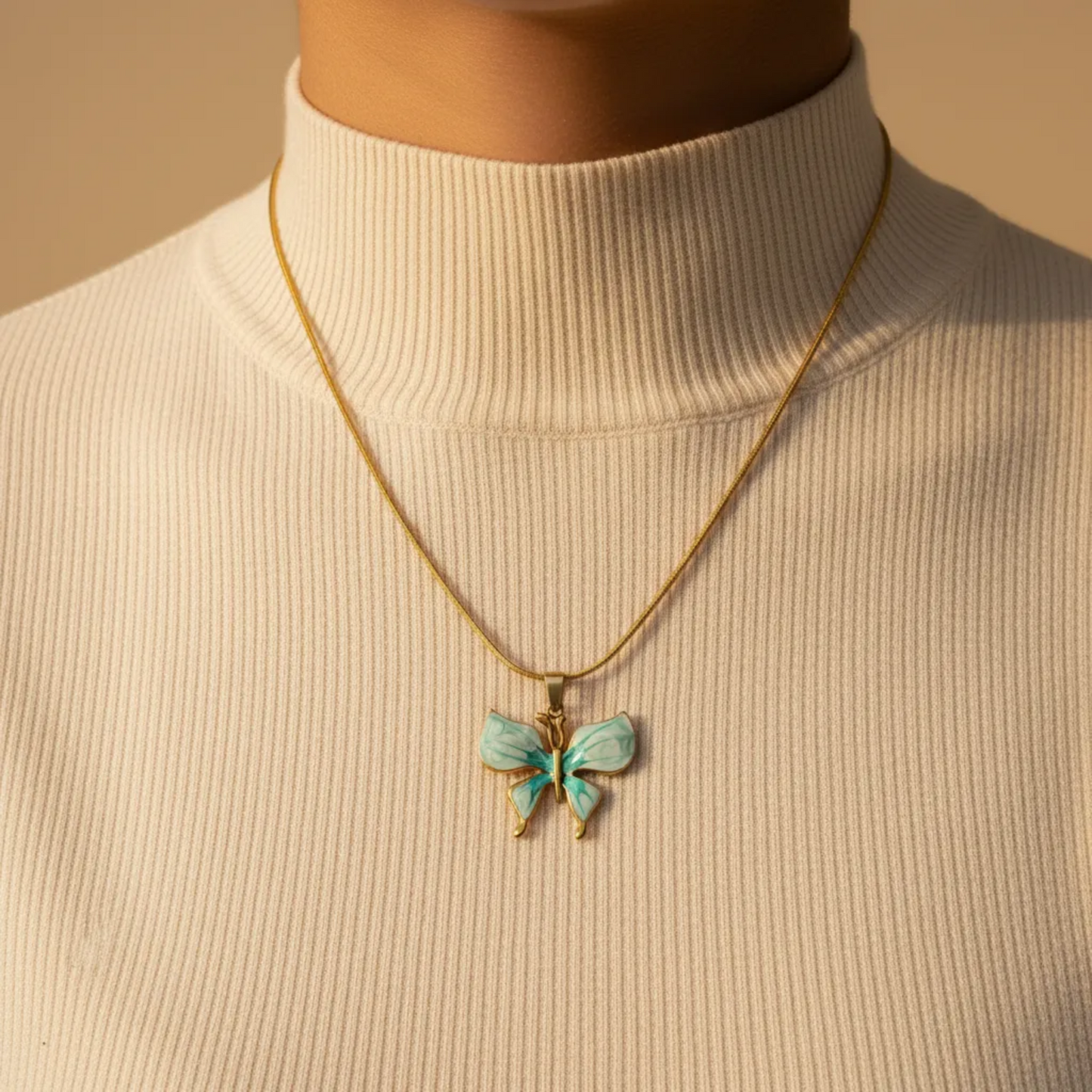 Butterfly Turquoise Pendant