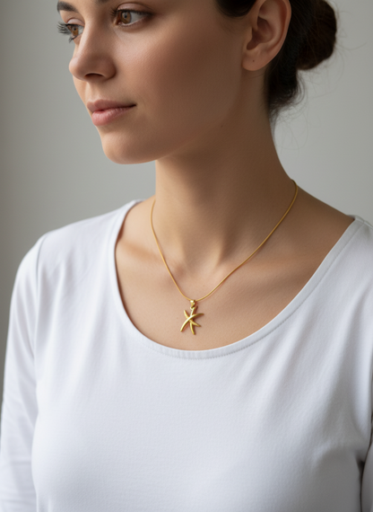 Gold Starfish Necklace