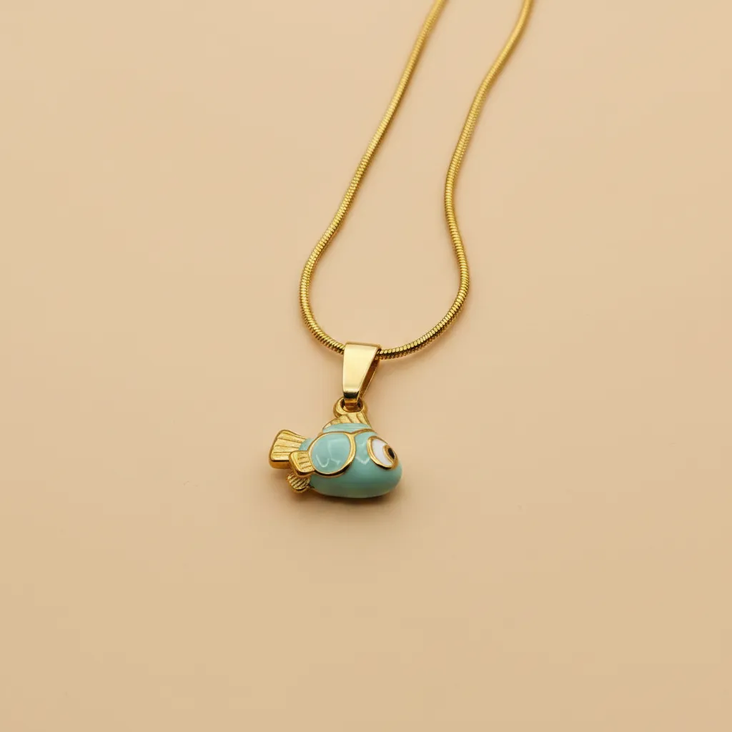 Mini Fish Pendant Necklace