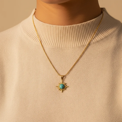Turquoise Sun Pendant