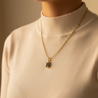 Silver Pearl Drop Pendant