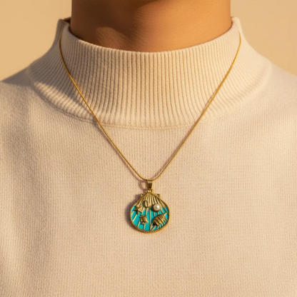 Ocean Shell Charm Pendant Necklace