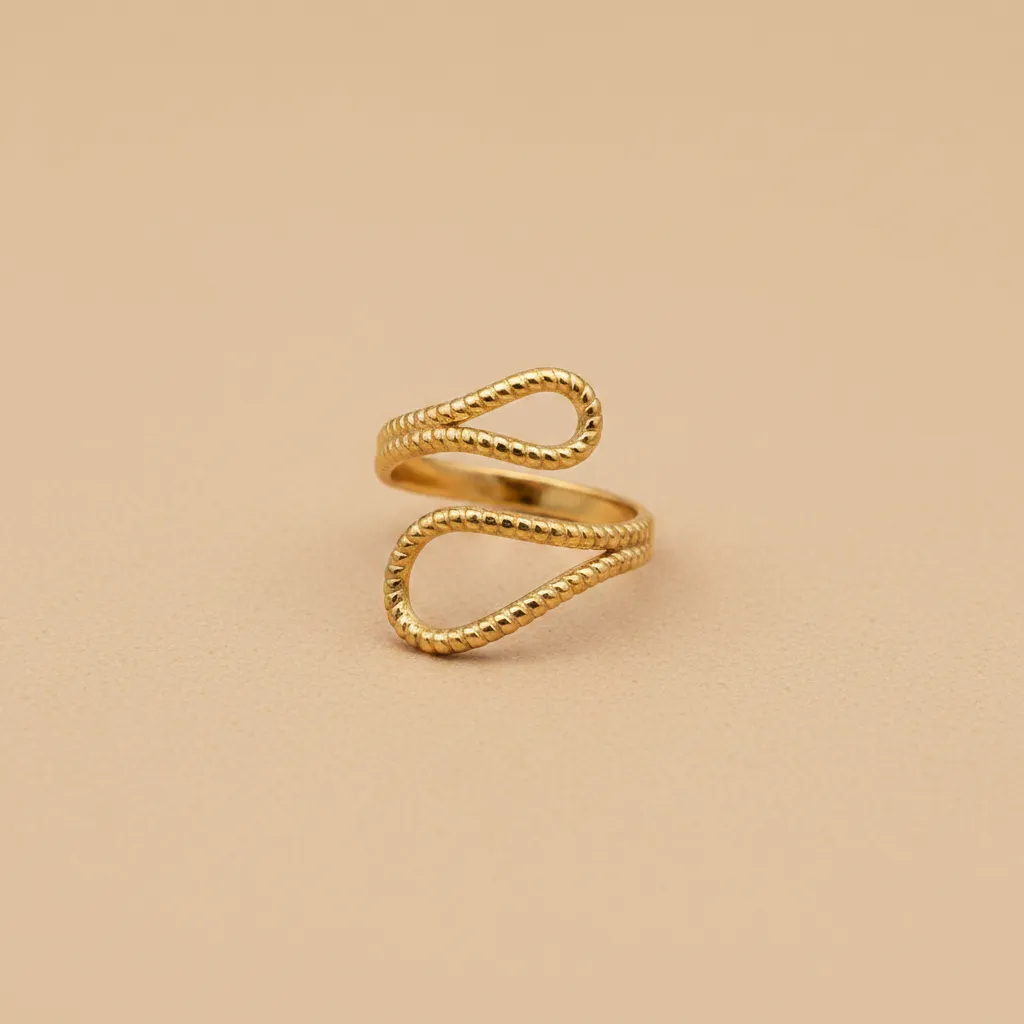 Gold Soft Loop Adjustable Ring