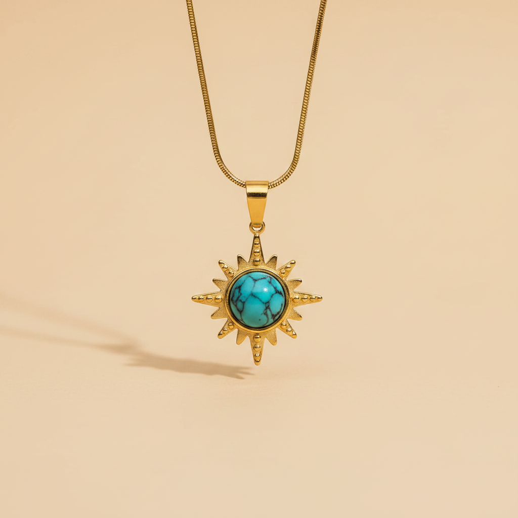 Turquoise Sun Pendant