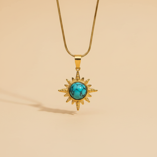 Turquoise Sun Pendant