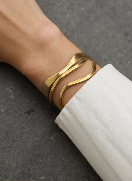 Stainless Steel Adjustable Three Layer Bracelet