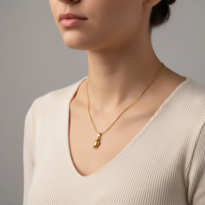 Collier Pingouin Doré