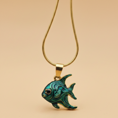 Turquoise Fish Pendant