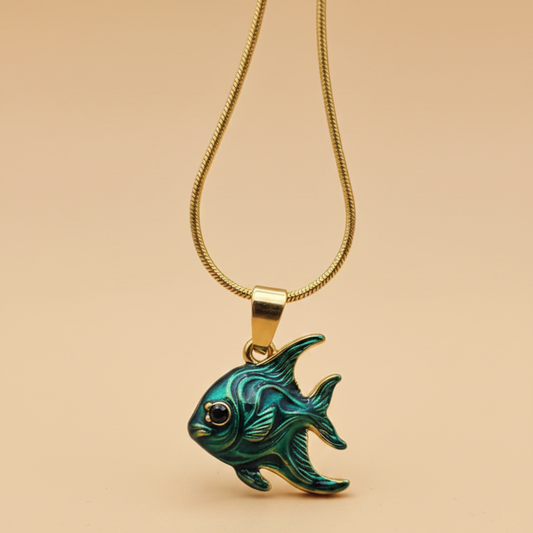 Turquoise Fish Pendant