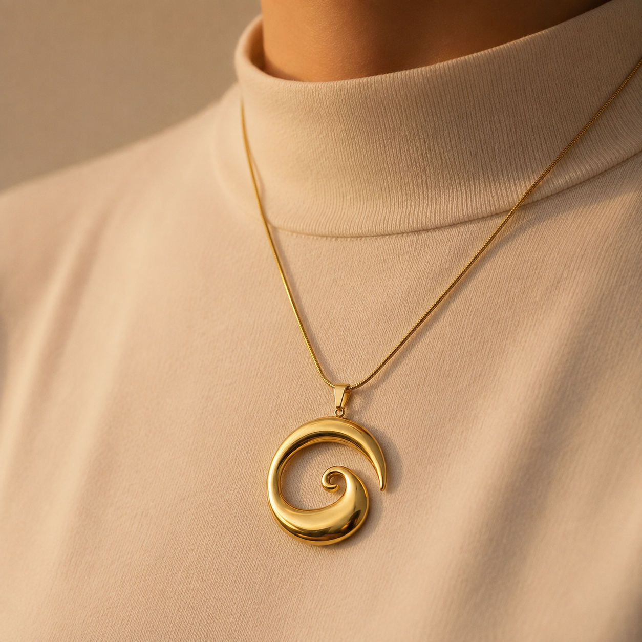 Golden Spiral Necklace