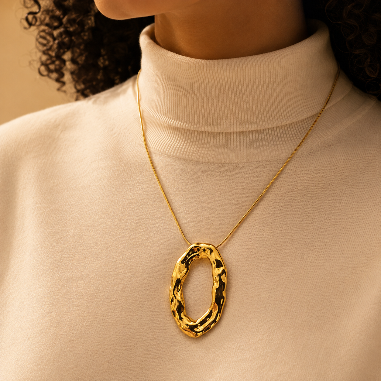 Chunky Oval Necklace