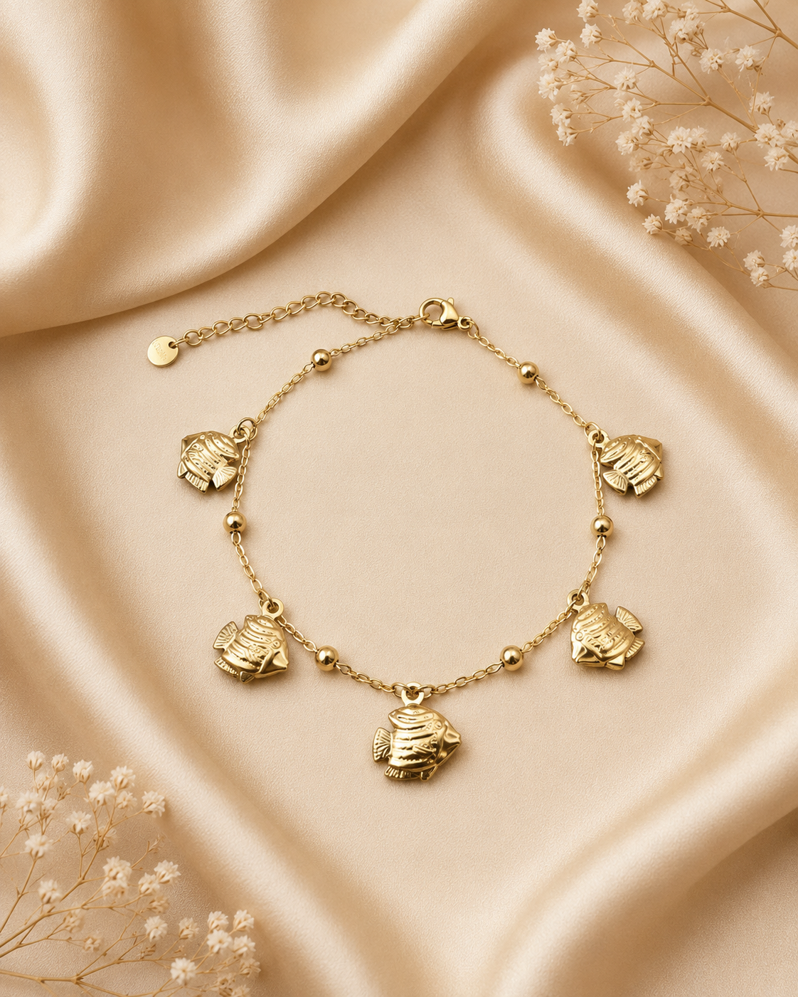 Golden Ocean Anklet