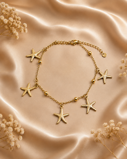 Golden Ocean Anklet
