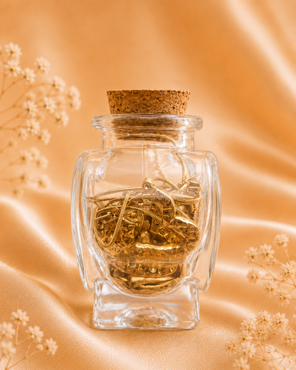 Golden Heart Treasure Jar