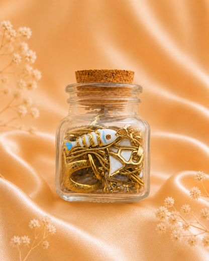 Golden Pearl Treasure Jar