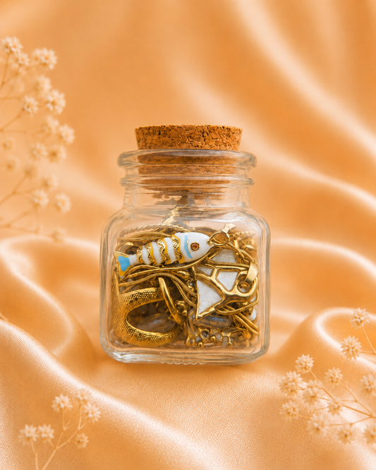 Golden Pearl Treasure Jar
