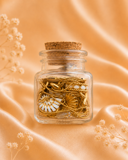 Golden Pearl Treasure Jar