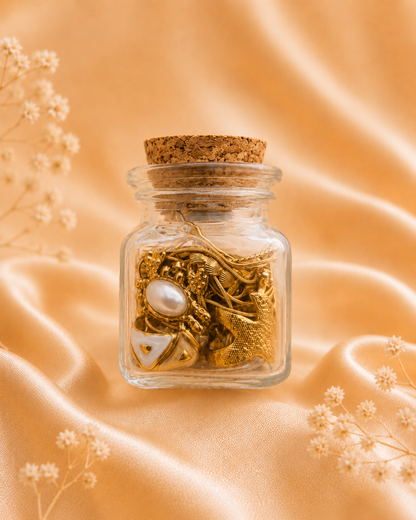 Golden Pearl Treasure Jar