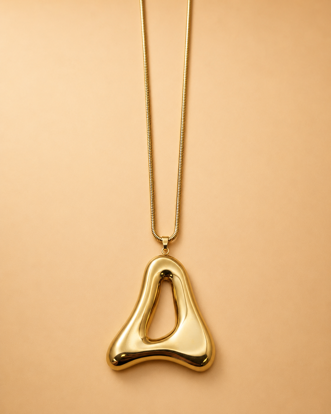 Golden Aura Pendant Necklace