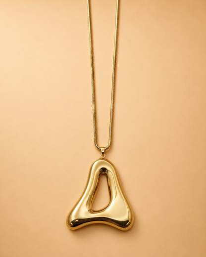 Golden Aura Pendant Necklace