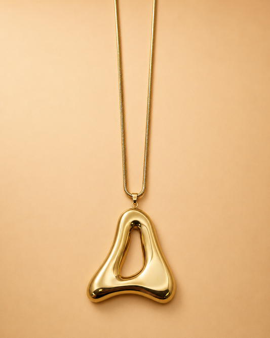 Golden Aura Pendant Necklace