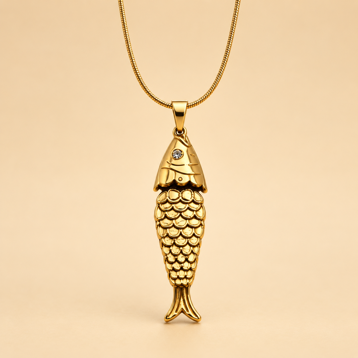 Golden Fish Necklace