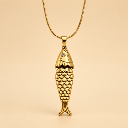 Golden Fish Necklace
