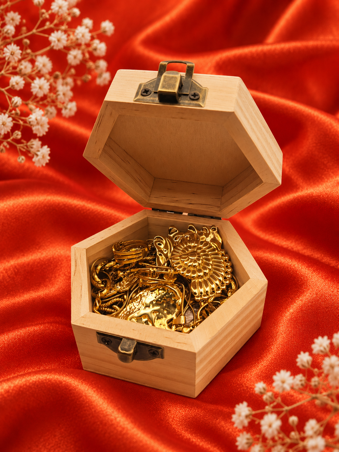 Golden Treasure Jewellery Box