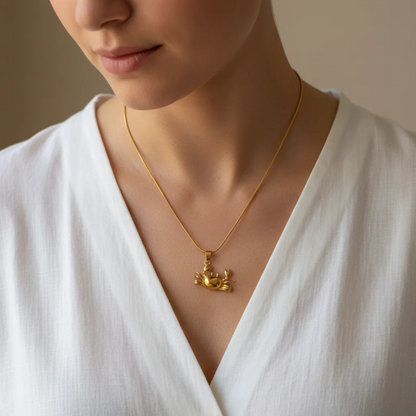 Gold Crab Necklace
