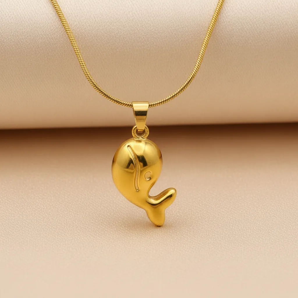 Gold Whale Necklace