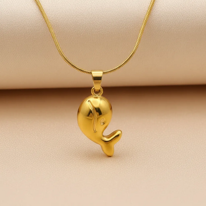 Gold Whale Necklace