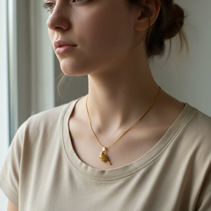 Gold Bird Necklace