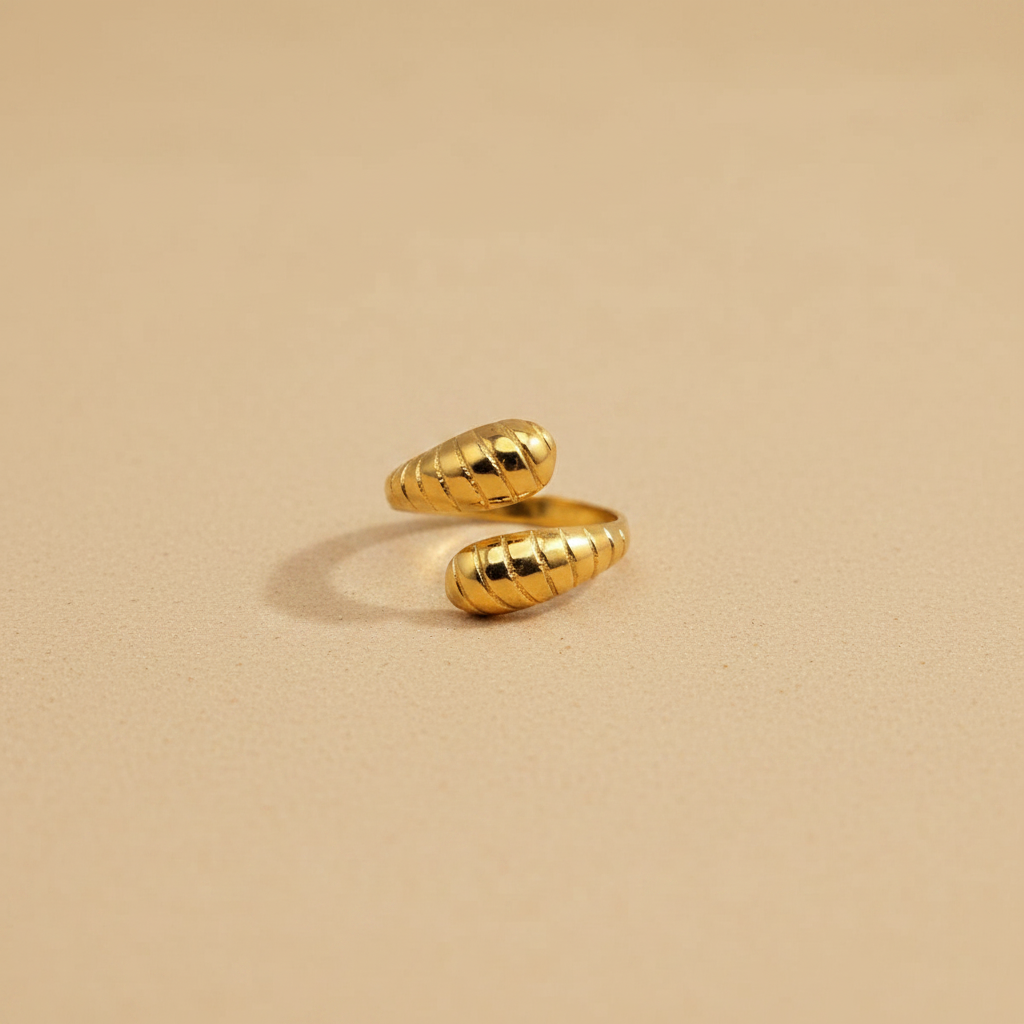 Gold Chunky Wrap Adjustable Ring