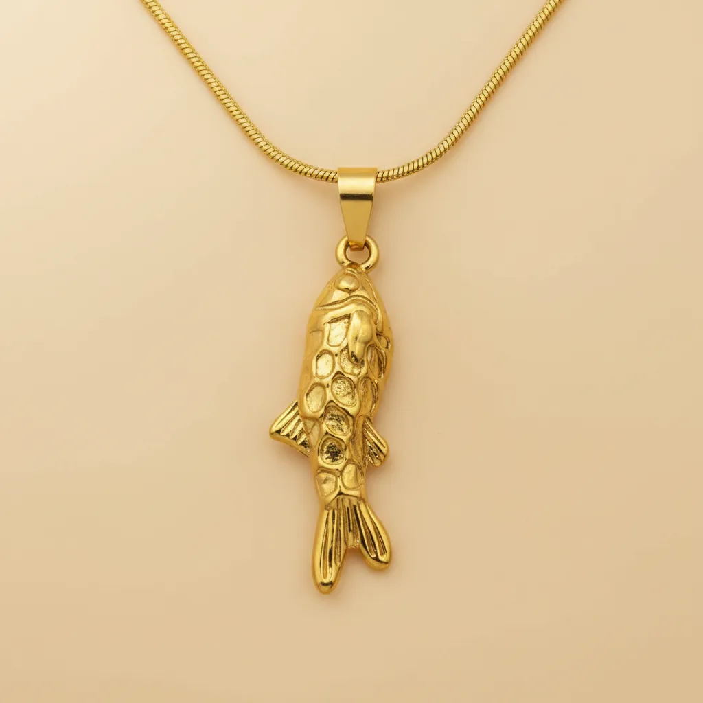 Gold Fish Necklace