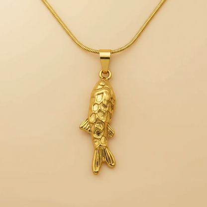 Gold Fish Necklace