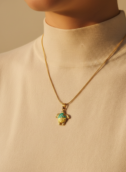 Turtle Ocean Pendant Necklace