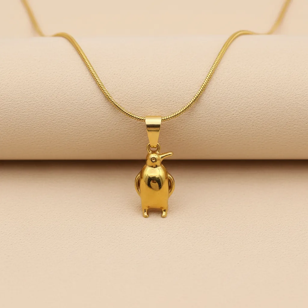 Collier Pingouin Doré