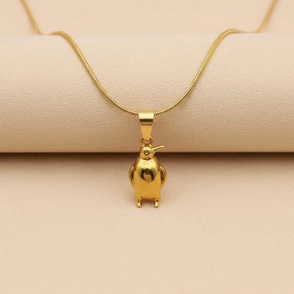Collier Pingouin Doré