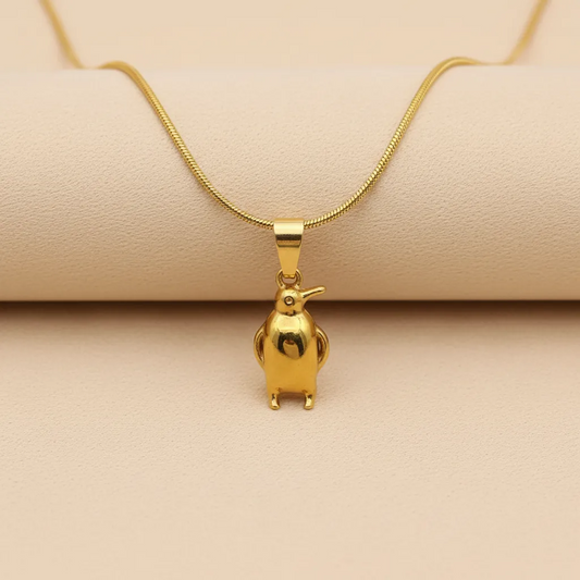 Gold Penguin Necklace