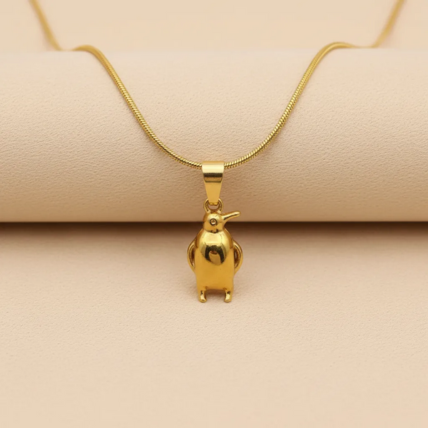 Gold Penguin Necklace
